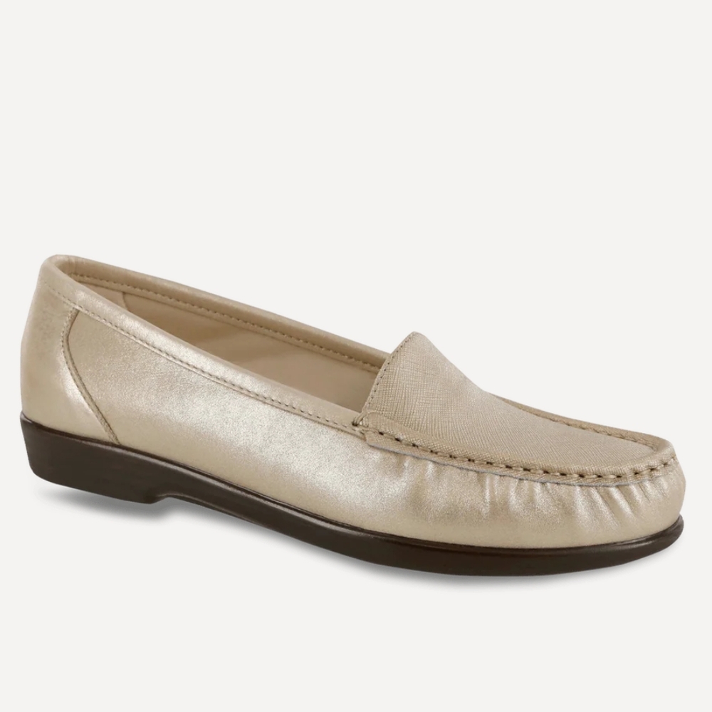 SAS Simplify Every Day Loafer, Cream Colored, Women's Size 8S, Slim, Like New‎